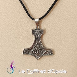 Collier viking noir et...