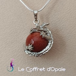 Collier et pendentif dragon...
