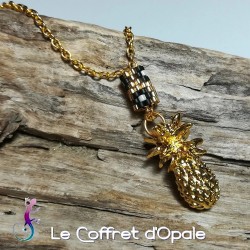 Collier pendentif ananas en...