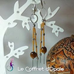 Boucles d'oreilles en œil...