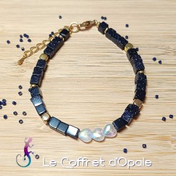Bracelet cœurs irisés en...