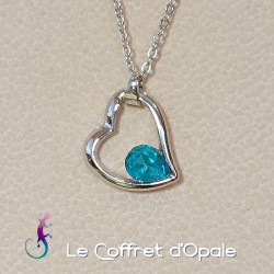 Chaîne et pendentif cœur en...