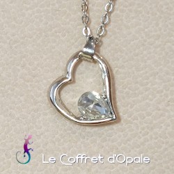 Chaîne et pendentif cœur en...