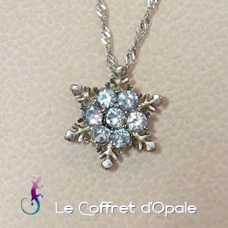 Chaîne et pendentif  flocon...