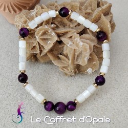 Bracelet en perles de nacre...