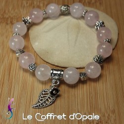 Bracelet en quartz rose...